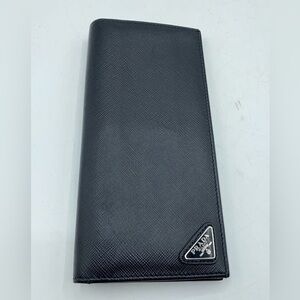 PRADA 224 Code Long Wallet Black EUC COA INCLUDED Ftom ENTRUPY